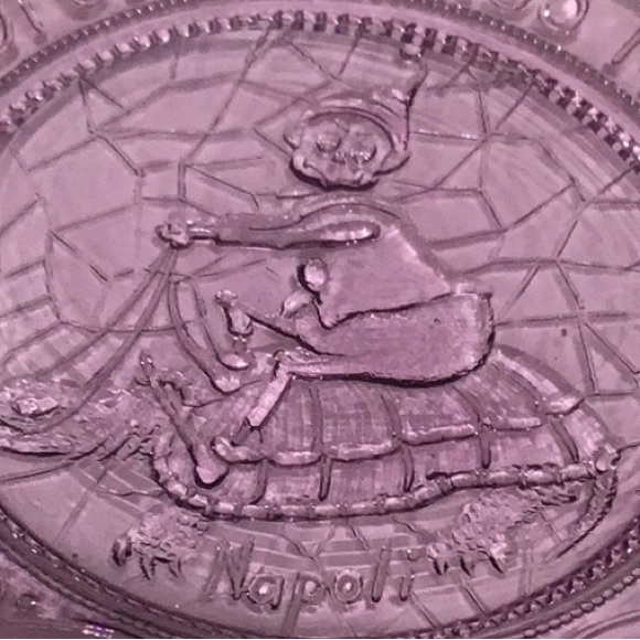 Vtg. PAIRPOINT NEW BEDFORD GLASS MUSEUM Cup Plate 1981 Lavender Napoli - Picture 4 of 6